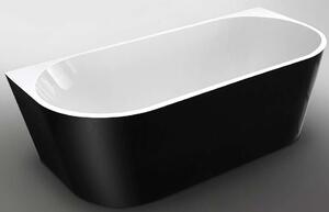 Wellis Calabria Matt Black szabadonálló Fürdőkád 80x170cm