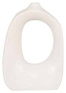 Organic shape váza, fehér, H28,5 cm