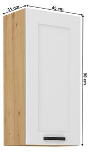 Felsőszekrény Lesana 2 (fehér + artisan tölgy) 45 G-90 1F . 1063969