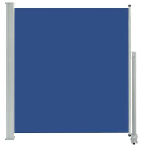 VidaXL kék behúzható oldalsó teraszi napellenző 140 x 300 cm