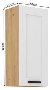 Felsőszekrény Lesana 2 (fehér + artisan tölgy) 40 G-90 1F . 1063970