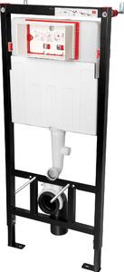 Deante Easy Lock, rejtett WC-modul fali WC-csészékhez, szagelszívással 510x1120 mm, fekete, CSTKWC01