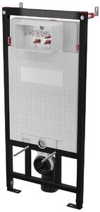 Deante Easy Lock, rejtett WC-modul fali WC-csészékhez, 4/2 l öblítésű, 510x1176 mm, fekete, CSTEWC01