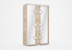 DIAMOND tolóajtós gardrób (Méret: 120 cm)