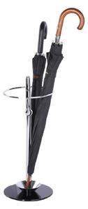 Esernyőtartó fém/üveg Oskar (fekete + króm) . 1064043