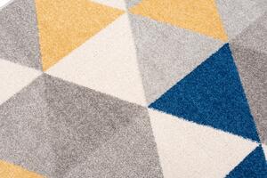 Szürke-kék geometrikus NICO szőnyeg Méret: 120x170 cm