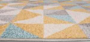 Sárga - kék mintás MATRIX szőnyeg Méret: 120x170 cm