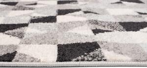 Fekete - fehér geometrikus mintás ZAJA szőnyeg Méret: 80x150 cm