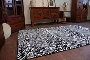 Sketch szőnyeg - F754 krém/fekete- Cikcakk