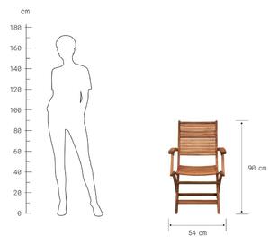 SOMERSET összecsukható karfás szék 2db