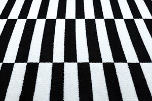 Sketch szőnyeg - F132 fehér/fekete- Csíkok