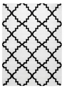 Sketch szőnyeg - F343 krém/fekete Lóhere Marokkói Trellis