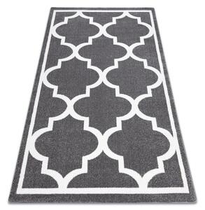 Sketch szőnyeg - F730 szürke / fehér Lóhere Marokkói Trellis