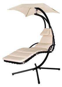 GardenLine kerti hintafotel - Bézs - 200 x 116 205 cm