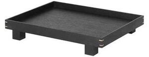 Ferm LIVING - Bon Tálca Small Black Painted Oak - Lampemesteren
