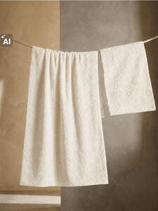 Sinsay - Törölközőszett dombornyomott mintával 2 pack - testszínű