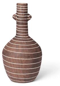 Ferm LIVING - Brura Vase Coffee/White - Lampemesteren