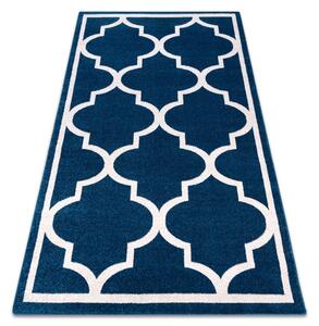 Sketch szőnyeg - F730 kék/fehér Lóhere Marokkói Trellis