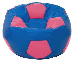 Baby Ball babzsákfotel - műbőr - kék/rózsaszín - 70 liter