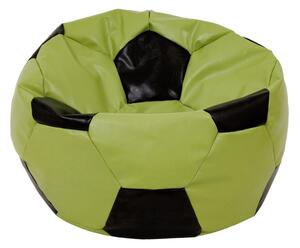 Baby Ball babzsákfotel - műbőr - zöld/wenge - 70 liter