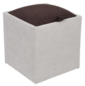 Box puff - K08/K07 szövet - krém/barna