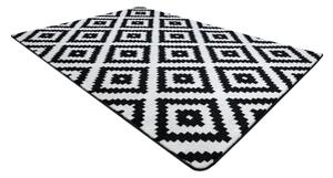 Sketch szőnyeg - F998 krém/fekete- Négyzetek Ruta