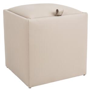 Box puff - POLY műbőr - krém