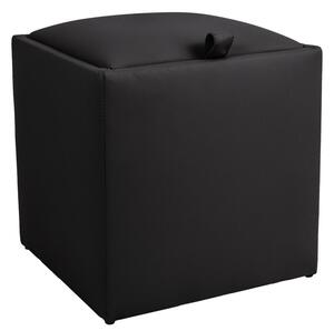 Box puff - POLY műbőr - fekete