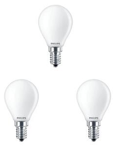 3-pack Izzó LED 6,5W Üveg Korona (806lm) E14 - Philips - Lampemesteren