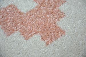 Sketch szőnyeg - F998 rózsaszín/krém - Négyzetek Ruta