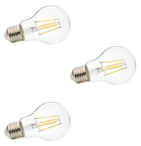 Lindby - 3-pack Izzó LED 4W (470lm) Filament E27 Clear - Lampemesteren