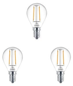 3-pack Izzó LED 2W (250lm) Korona E14 - Philips - Lampemesteren