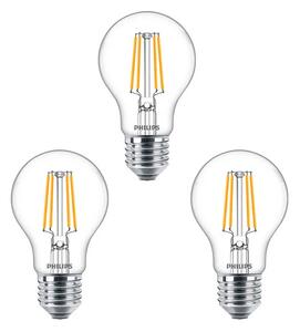 3-pack Izzó LED 4W (470lm) Filament E27 - Philips - Lampemesteren