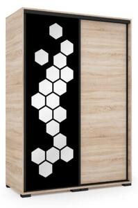 HONEY tolóajtós gardrób (Méret: 140 cm)