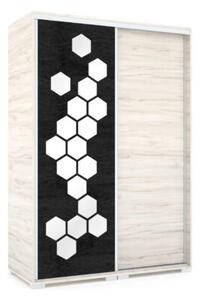 HONEY tolóajtós gardrób (Méret: 140 cm)