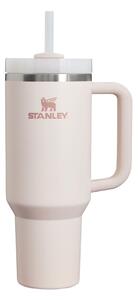 Világos rózsaszín rozsdamentes acél termosz szívószállal 1,18 l Quencher H2.0 FlowState Tumbler Rose Quartz – Stanley