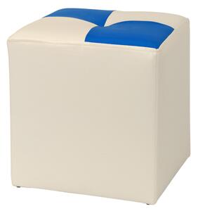 Cool puff - műbőr, krém/kék - 21834/21898