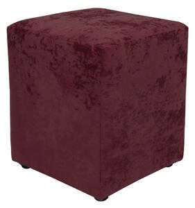 Cube puff - E42 szövet - meggyvörös