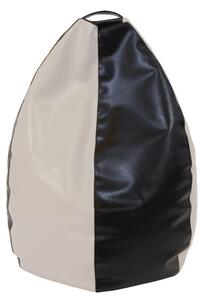 Mara babzsákfotel - műbőr - wenge/krém - 200 liter