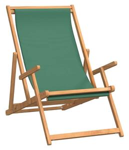 Zöld tömör tíkfa összecsukható strandszék