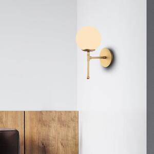 Kruva aranyszínű fali lámpa, magasság 35 cm - Squid Lighting