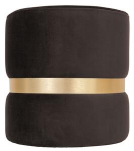 Ring puff - arany gyűrű - H48 - barna bársony