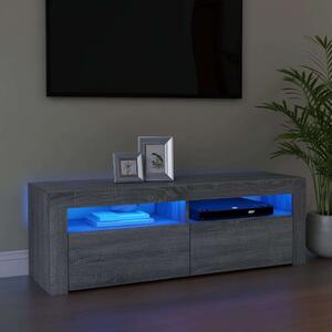 LED-es TV Szekrény - Sonoma Szürke - 120cm