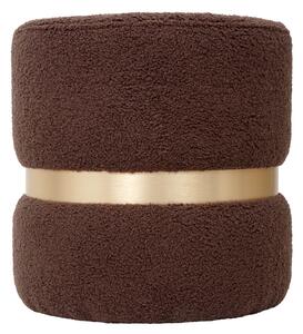 Ring puff - arany gyűrű - T07 - barna szövet