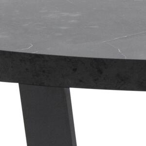 Amble fekete dohányzóasztal, ⌀ 77 cm - Actona