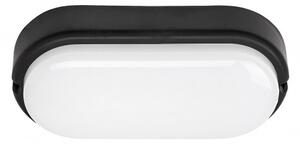 LED lámpatest , mennyezeti , hajólámpa , 15W , ovális , természetes fehér , fekete , kültéri , IP54 , Rábalux , HORT