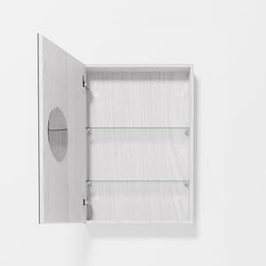 Slimfit fehér tölgyfa fürdőszobai faliszekrény - Wireworks