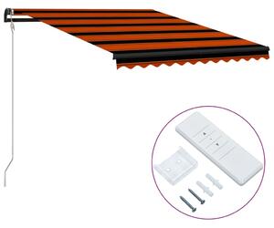 VidaXL narancssárga és barna automata napellenző 350 x 250 cm