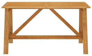 VidaXL tömör akácfa kerti étkezőasztal 140 x 70 x 73,5 cm