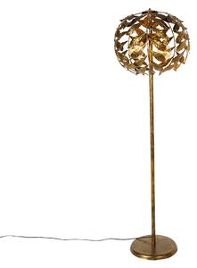 Vintage állólámpa antik arany 45 cm 4-lámpás - Hársfa